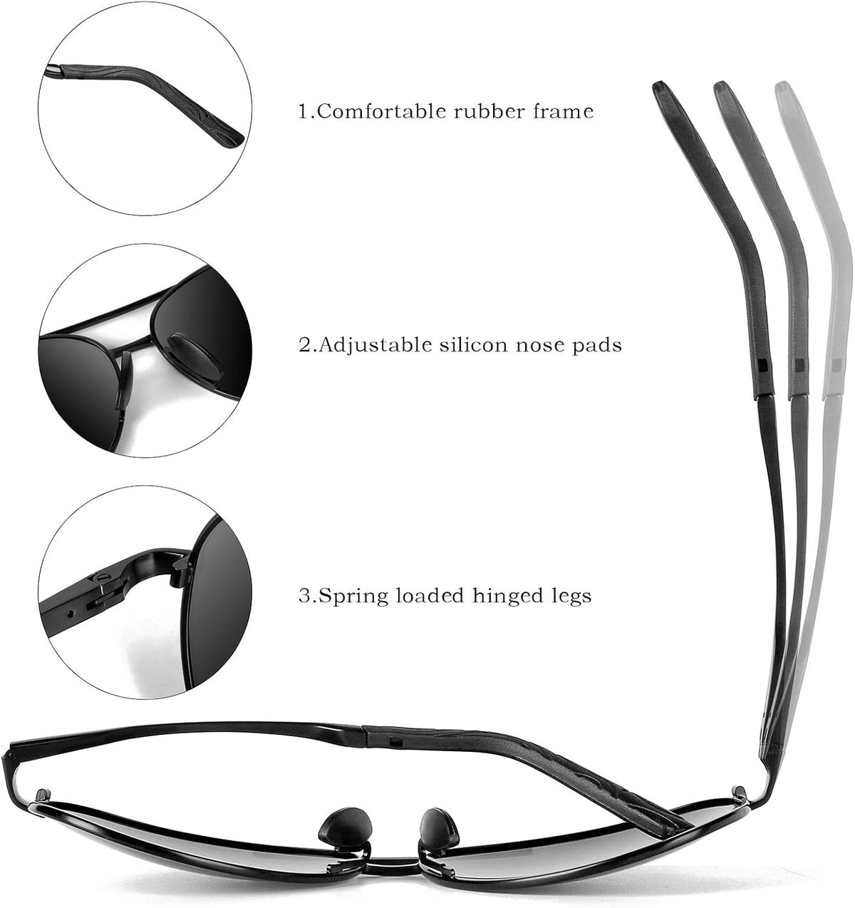 Joey - Luxury Polarized Aviator Sunglasses