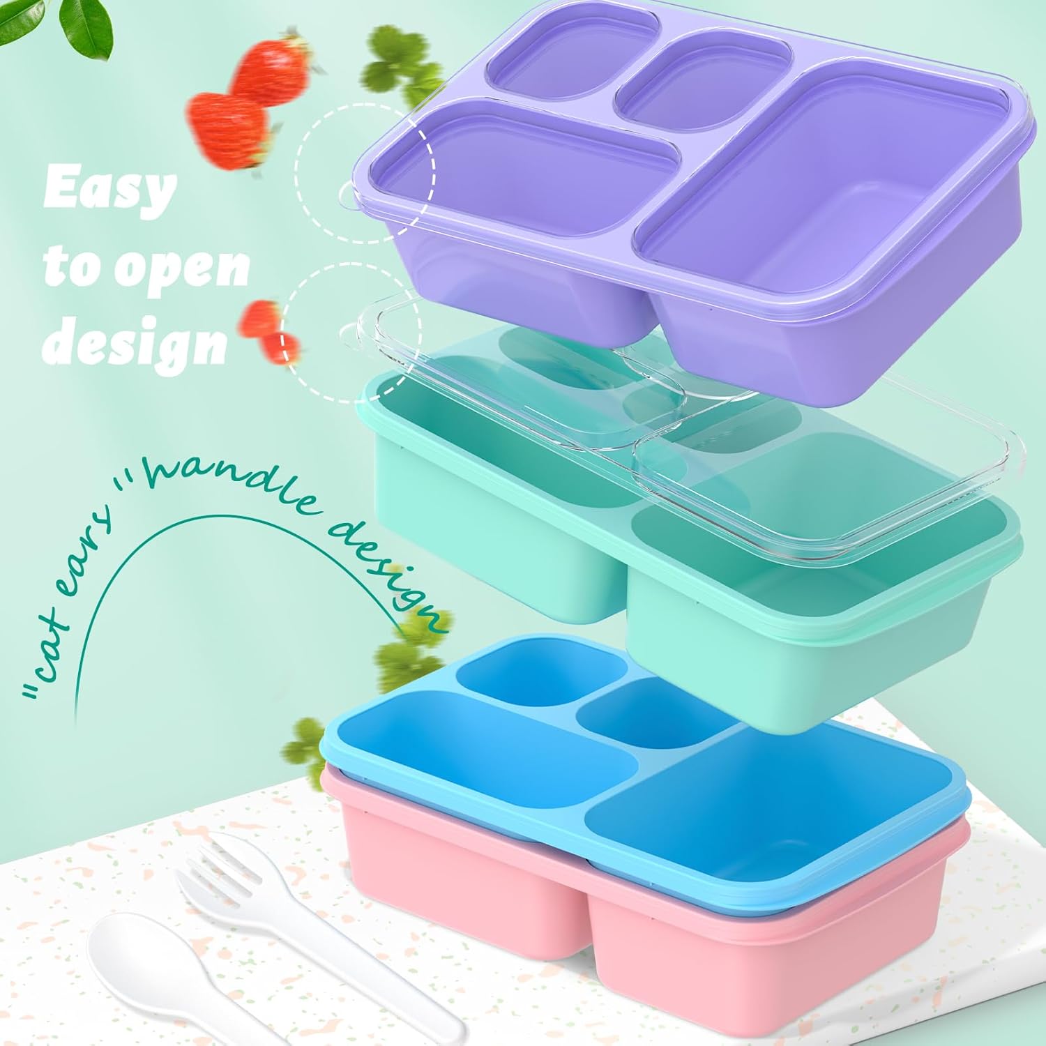 BentoBox - 4-Piece Meal Prep Container Set