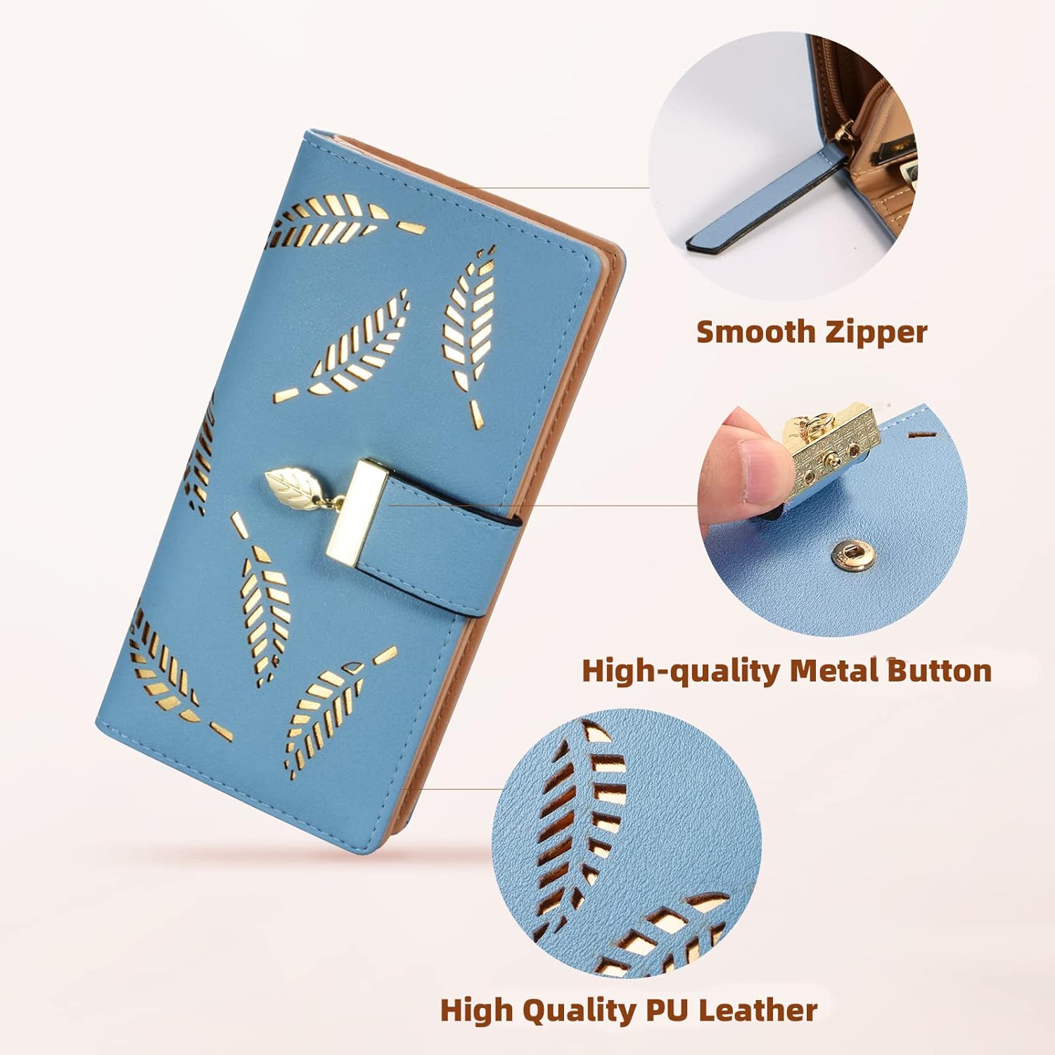 LeatherLeaf - Stylish Leather Wallet for Women