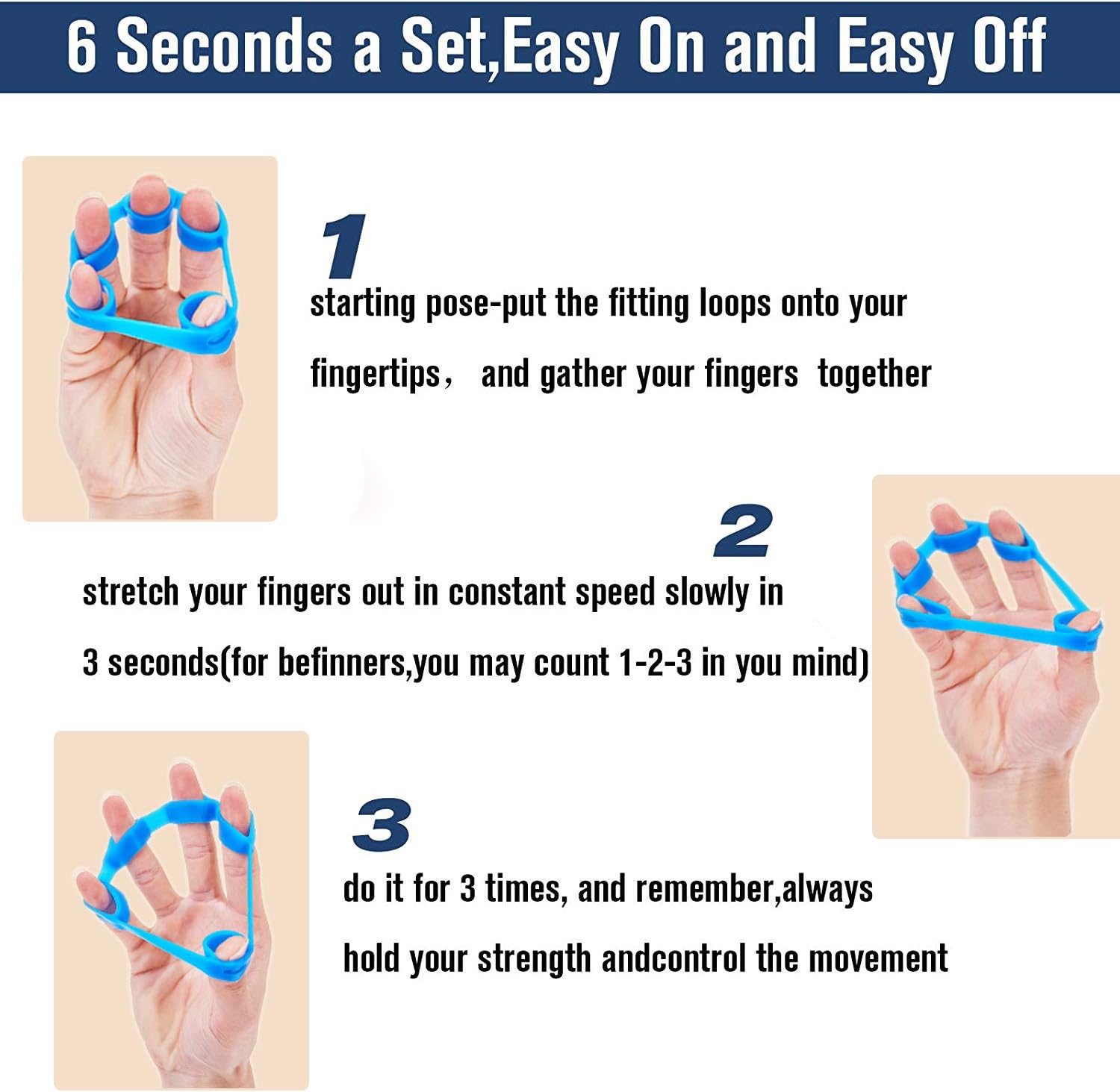 PowerGrip Hand Strengthener Set of 6