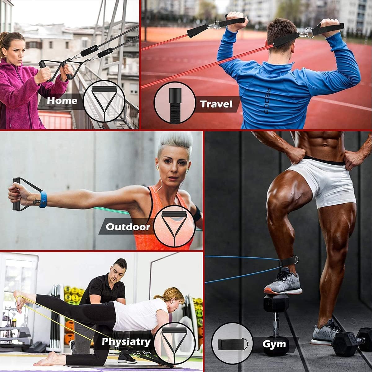 PowerGrip Resistance Bands with Handles