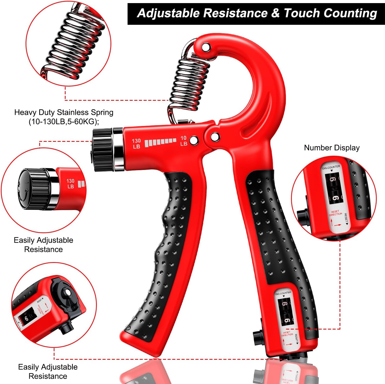 GripMaster - Adjustable Hand Trainer (2-Pack)