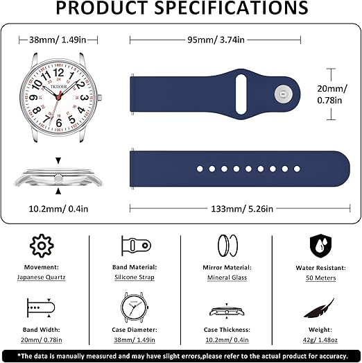 DennyCare - Water-Resistant Nurse Watch