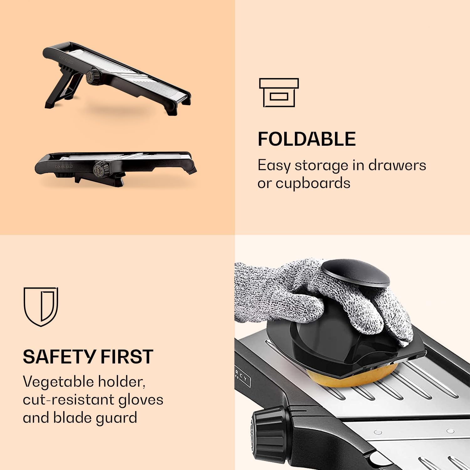 SlicerPro - Mandoline Set with Cut-Resistant Gloves