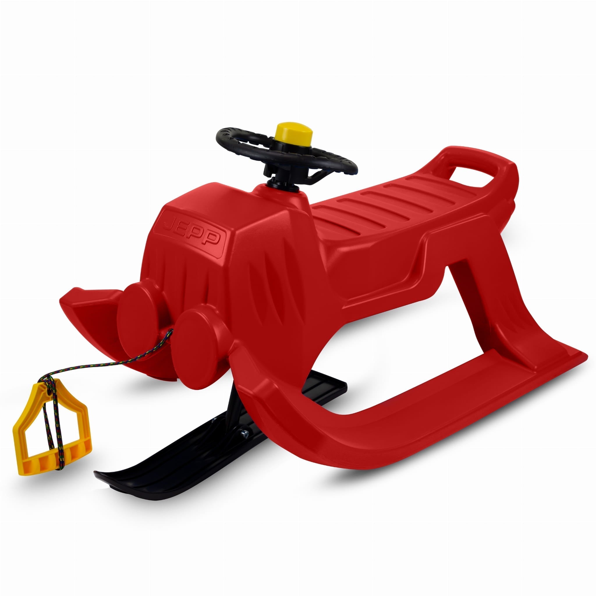 SnowGlide - Lightweight Red Kids Sledge with Steering