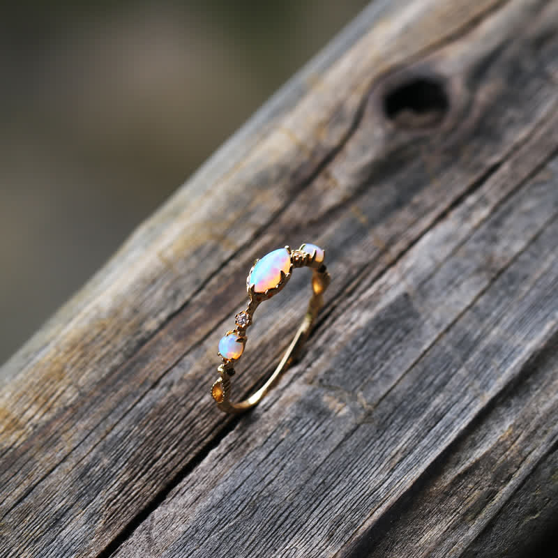 Isabella - Vintage Opal Ring of Love and Sincerity for Women