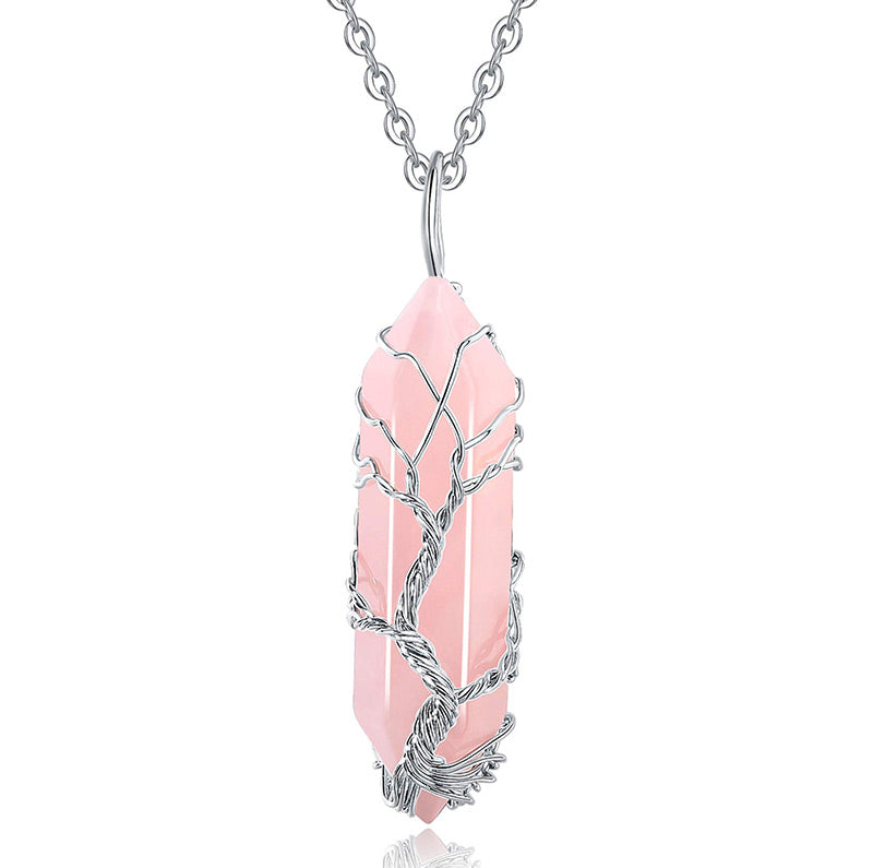 Elara - Tree of Life Crystal Gemstone Necklace for Women