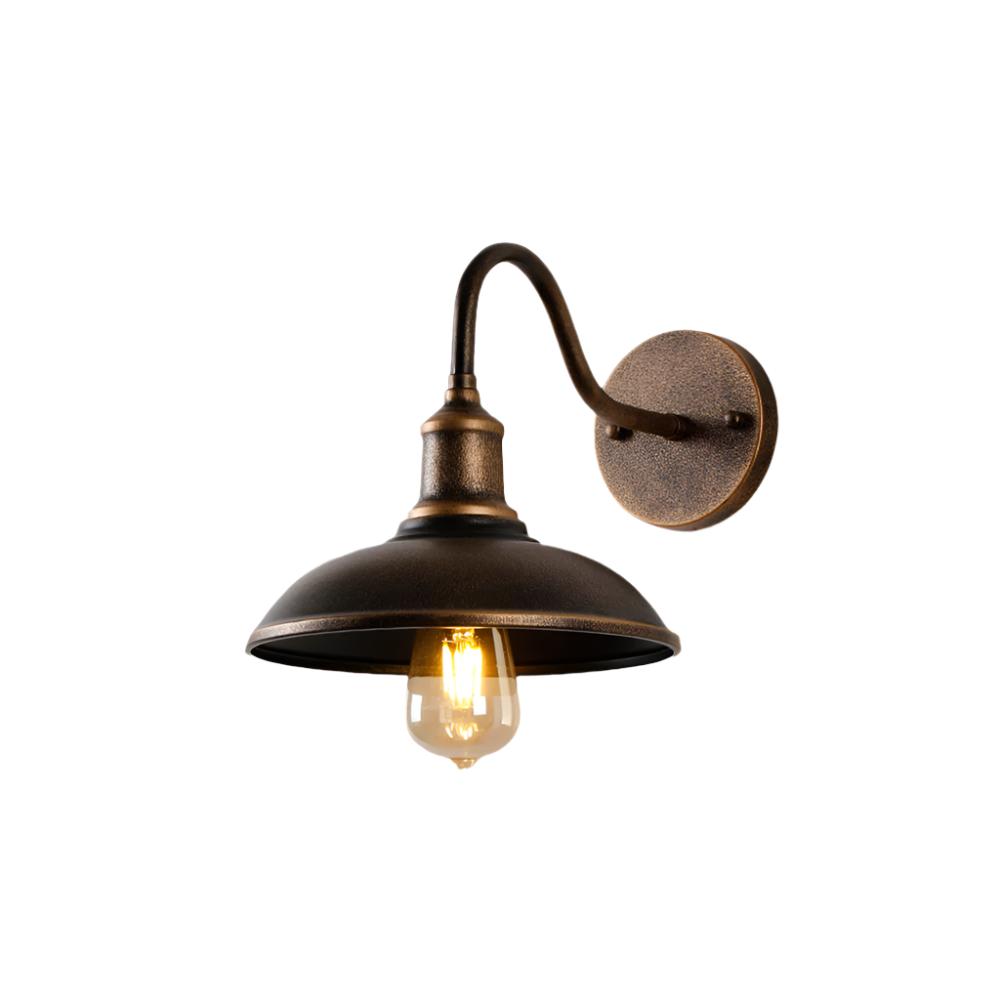 Alessio - Vintage Antique Brass Outdoor Wall Lamp (IP65)