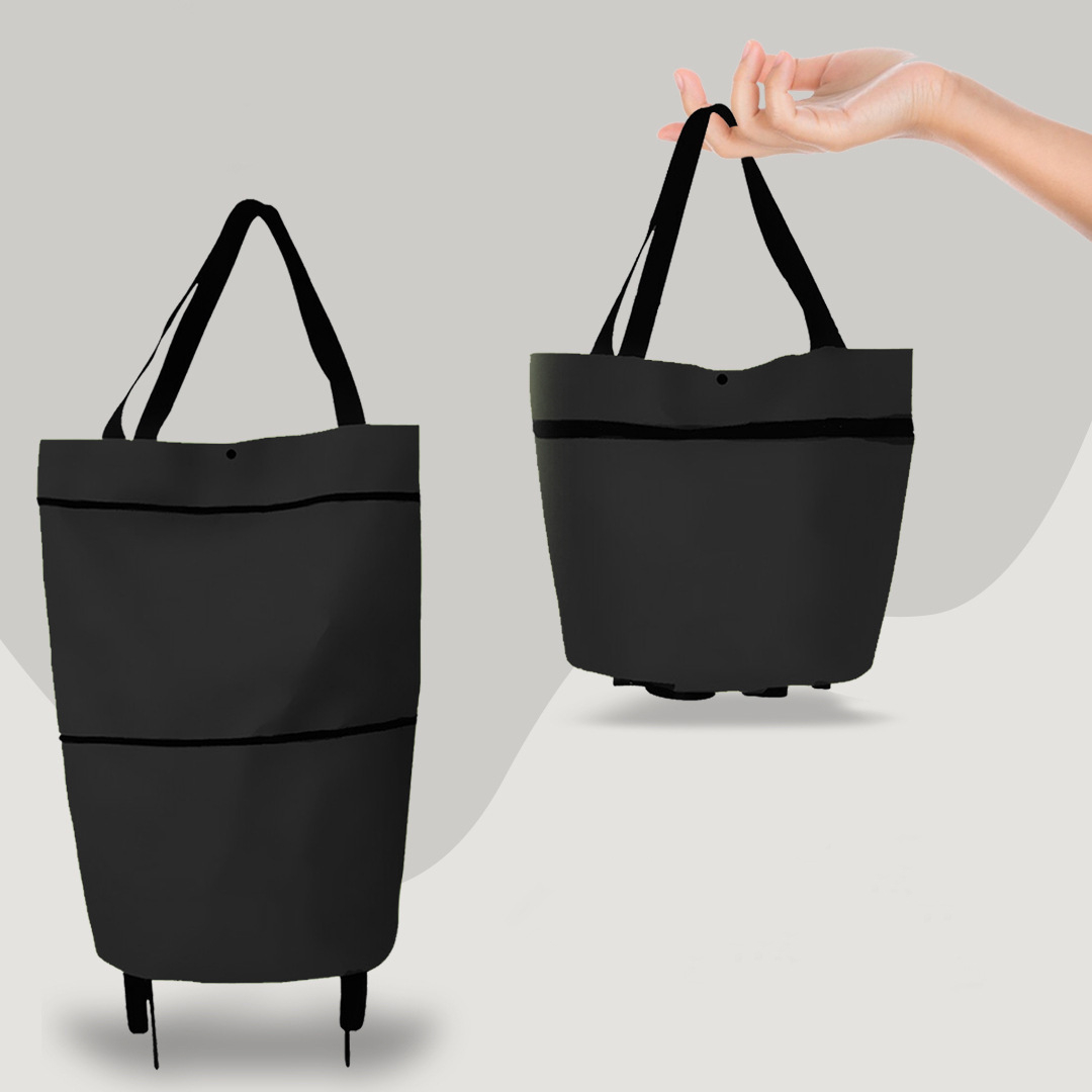 CarryFlex - Foldable 2-in-1 Shopping Bag with Wheels