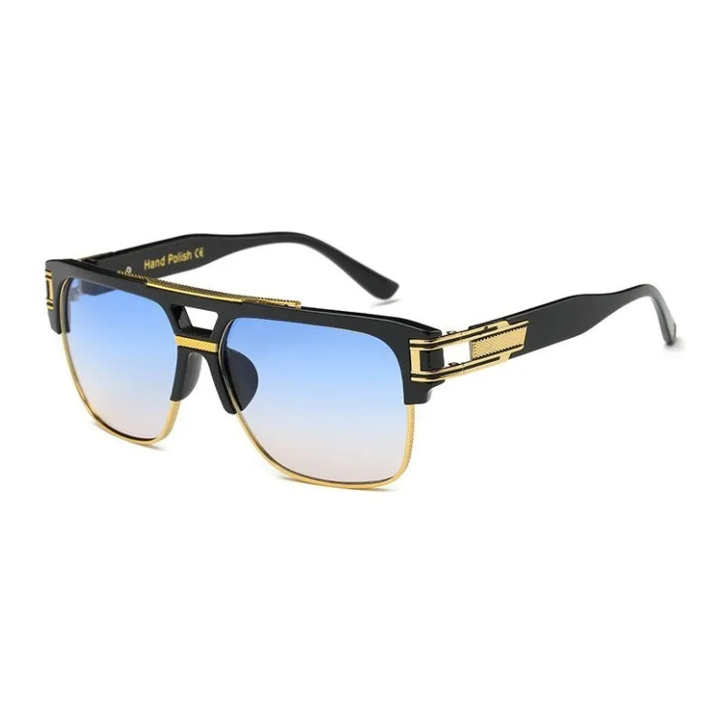 Hein Sunglasses - Vintage Square Mirrored Shades