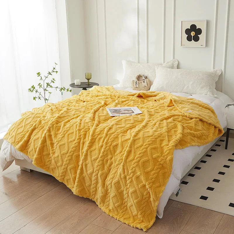 CozyLuxe - Luxe Lambswool Blanket for the Bedroom