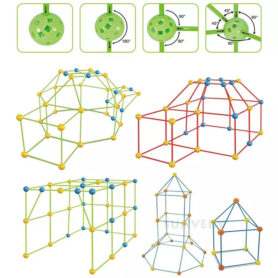 FortCraft Kids Creative Fort Building Play Set