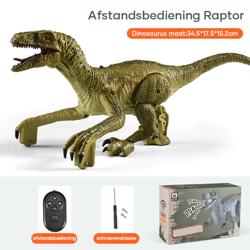 DinoMotion Velociraptor - Remote Control Walking Dinosaur Toy