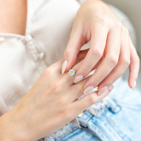 CalmRing Nua - Sterling Silver Anti-Anxiety Fidget Ring