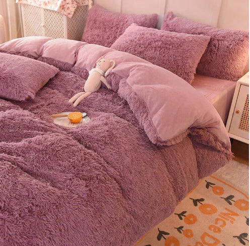 FluffCandy Duvet Set - Long-Hair Winter Warmth