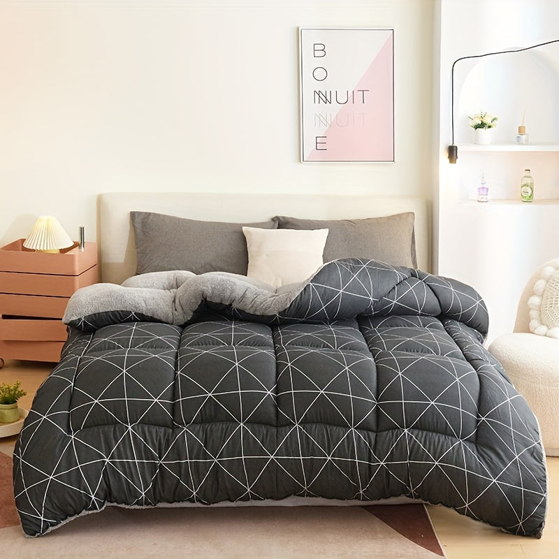 All-Season Geometric Duvet Insert - Comfort