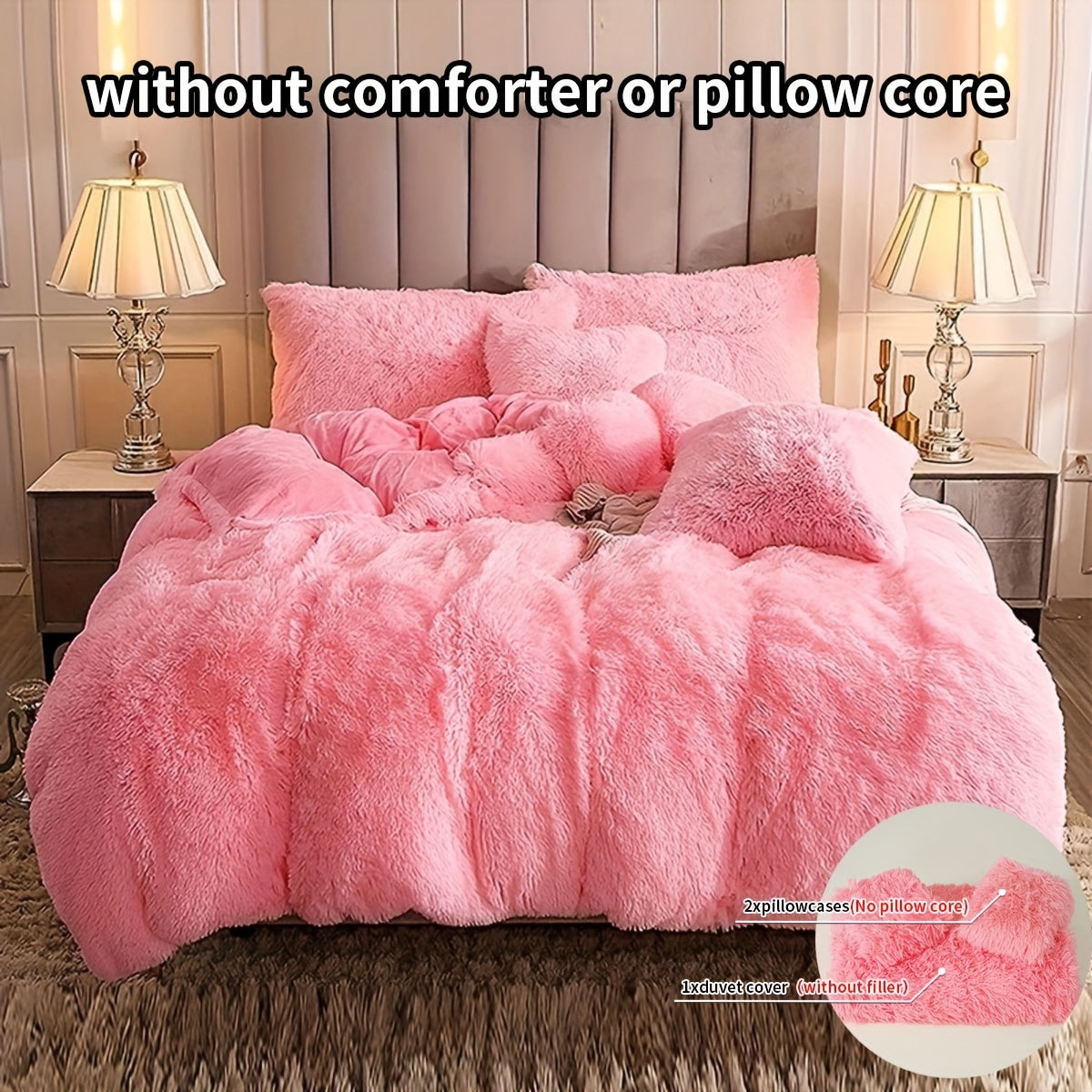 Ultra-Soft Plush Duvet Cover Set - Zipped