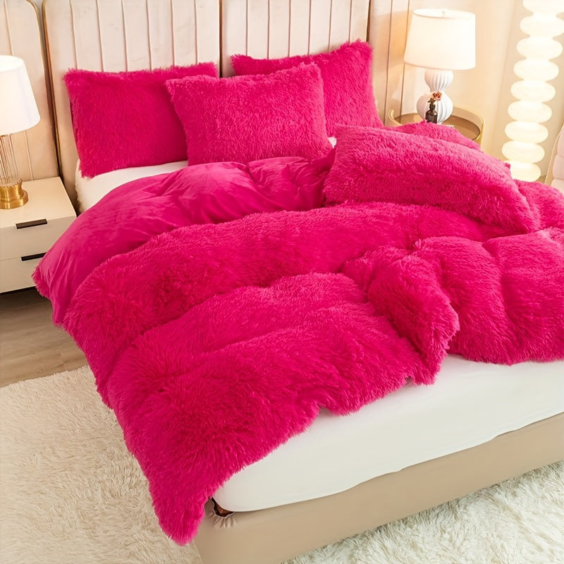Ultra-Soft Plush Duvet Cover Set - Zipped