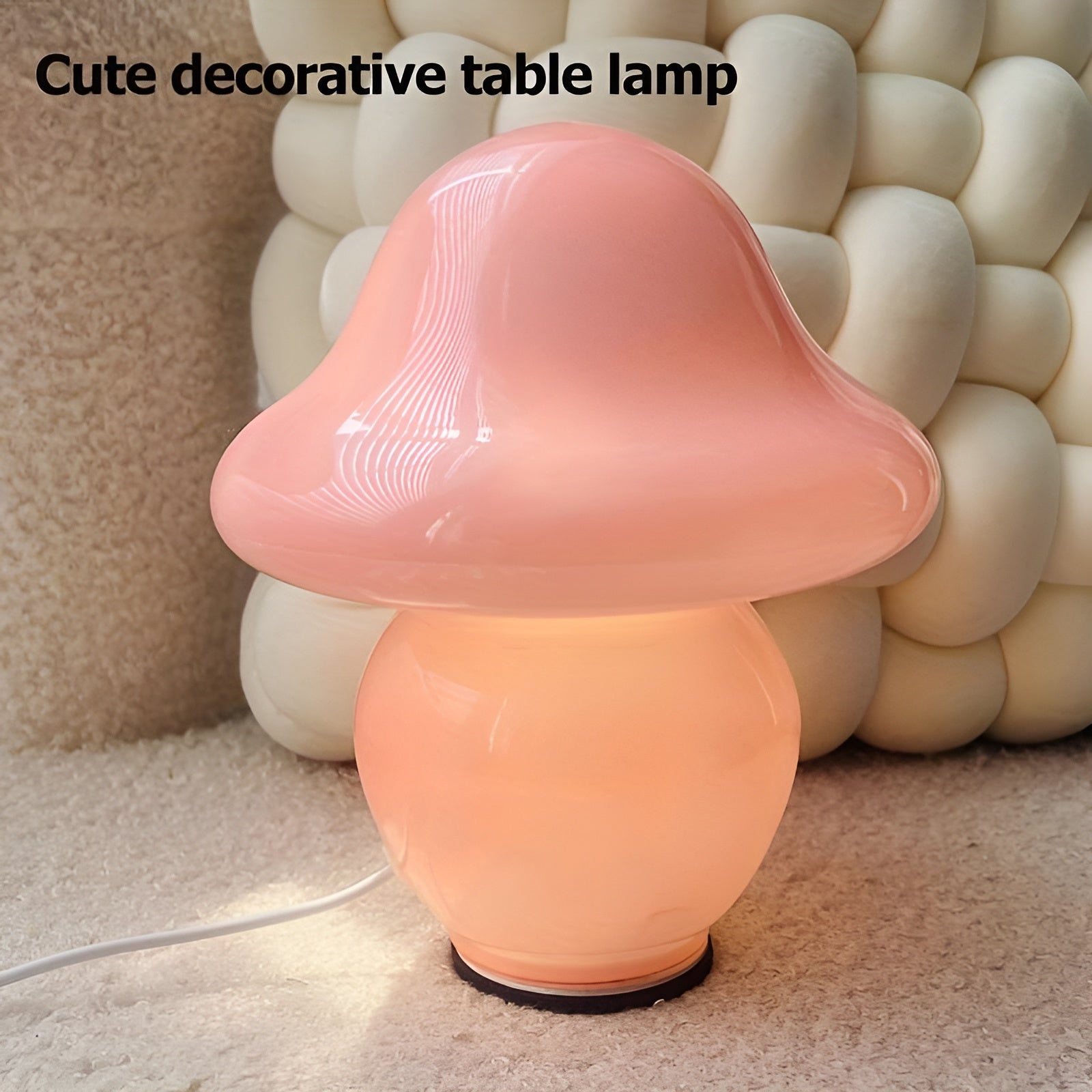 MushroomDream Glass Lamp - Decorative LED