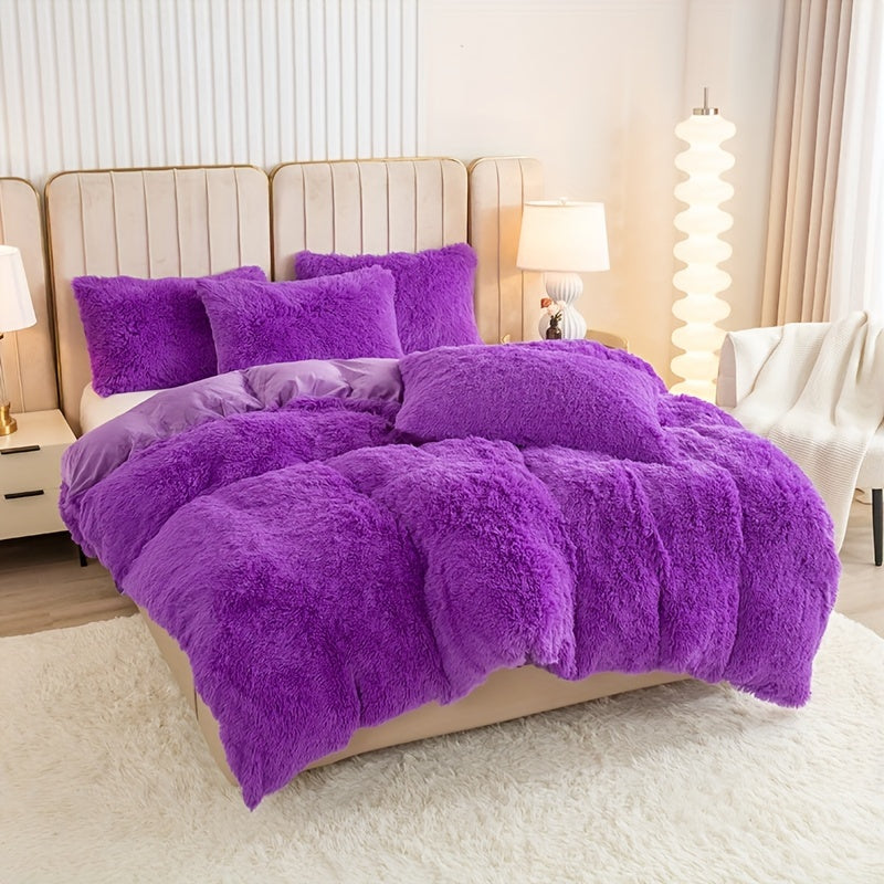 Ultra-Soft Plush Duvet Cover Set - Zipped