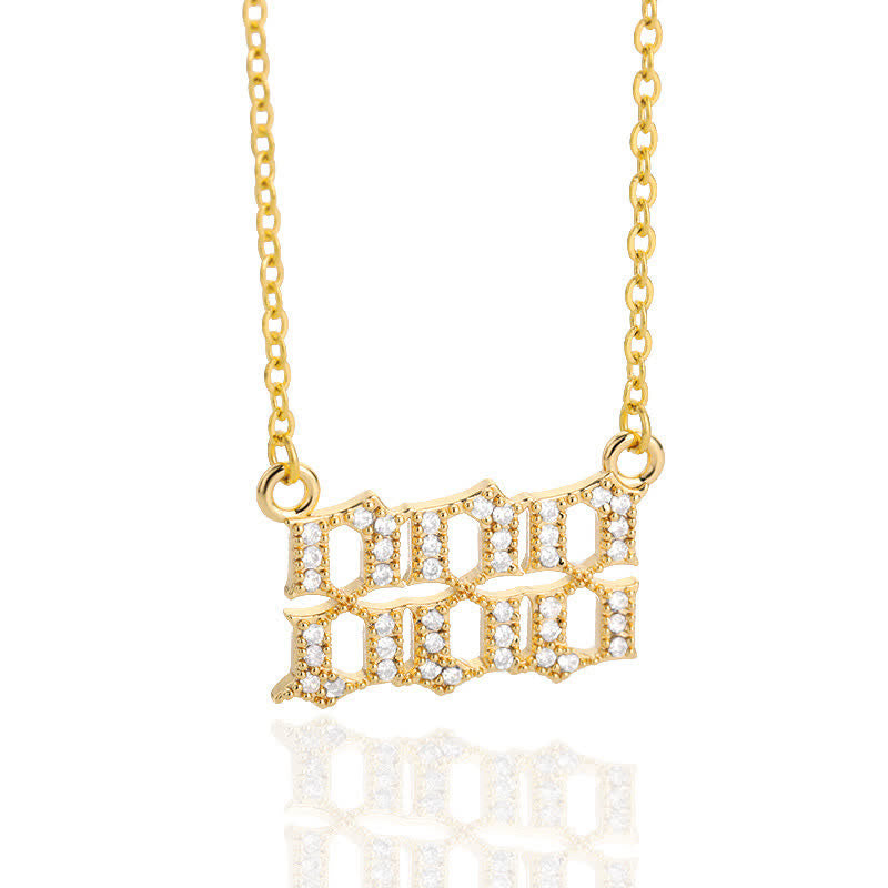 Zirconia - Angel Numbers Necklace for Women