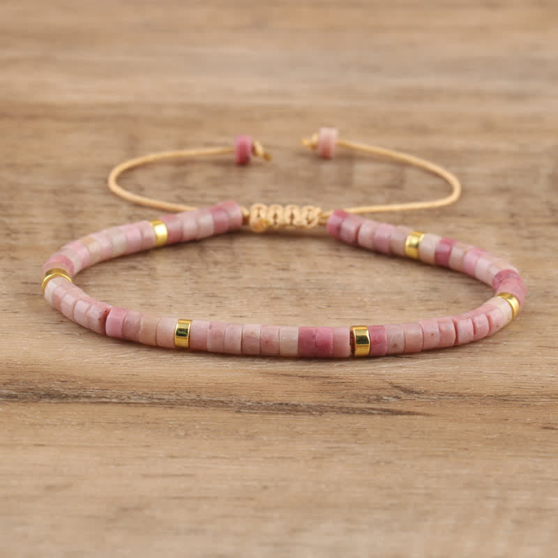Seraphina - Braided Natural Stone Bead Bracelet for Women