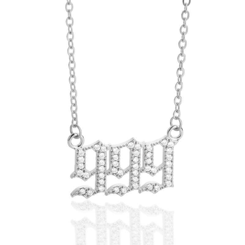 Zirconia - Angel Numbers Necklace for Women