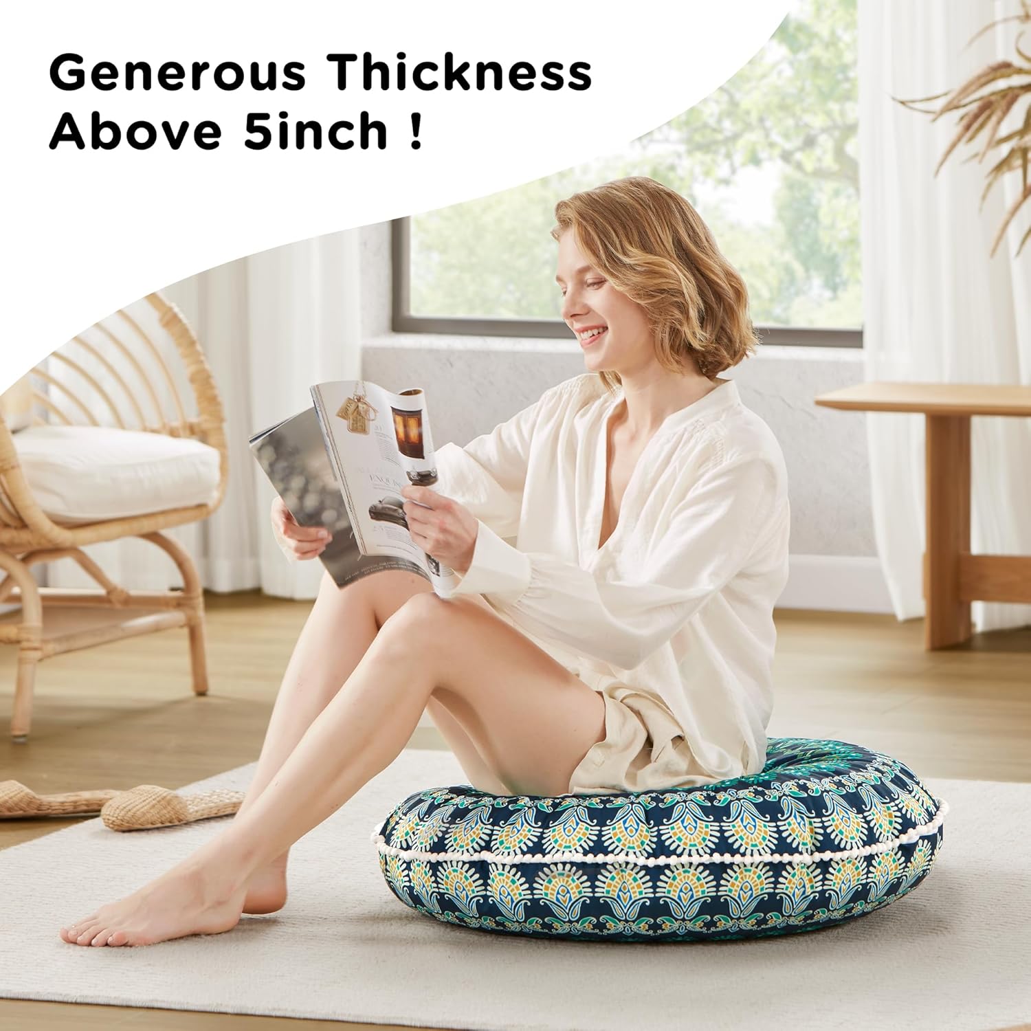 MandalaCushion - Bohemian Meditation Cushion