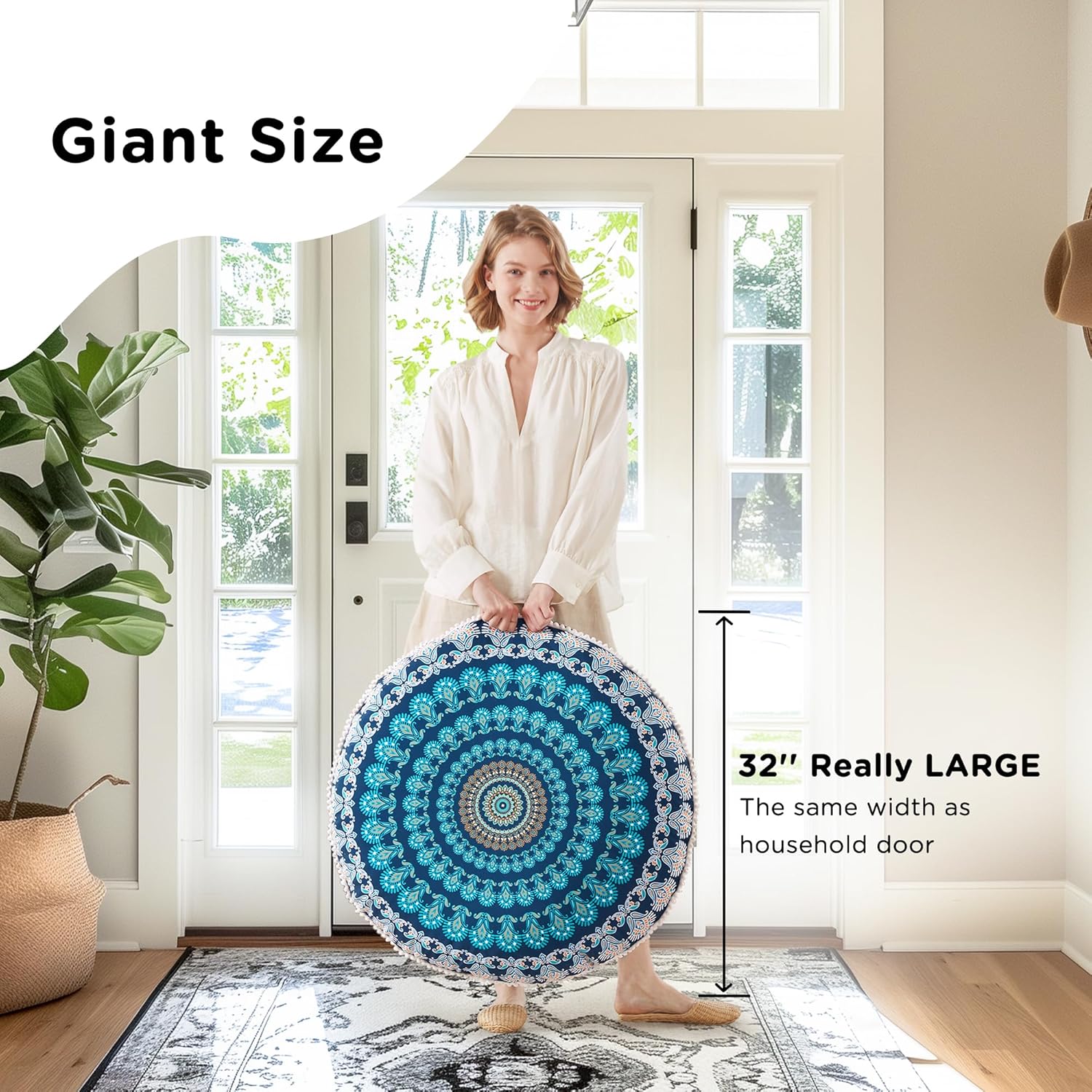 MandalaCushion - Bohemian Meditation Cushion