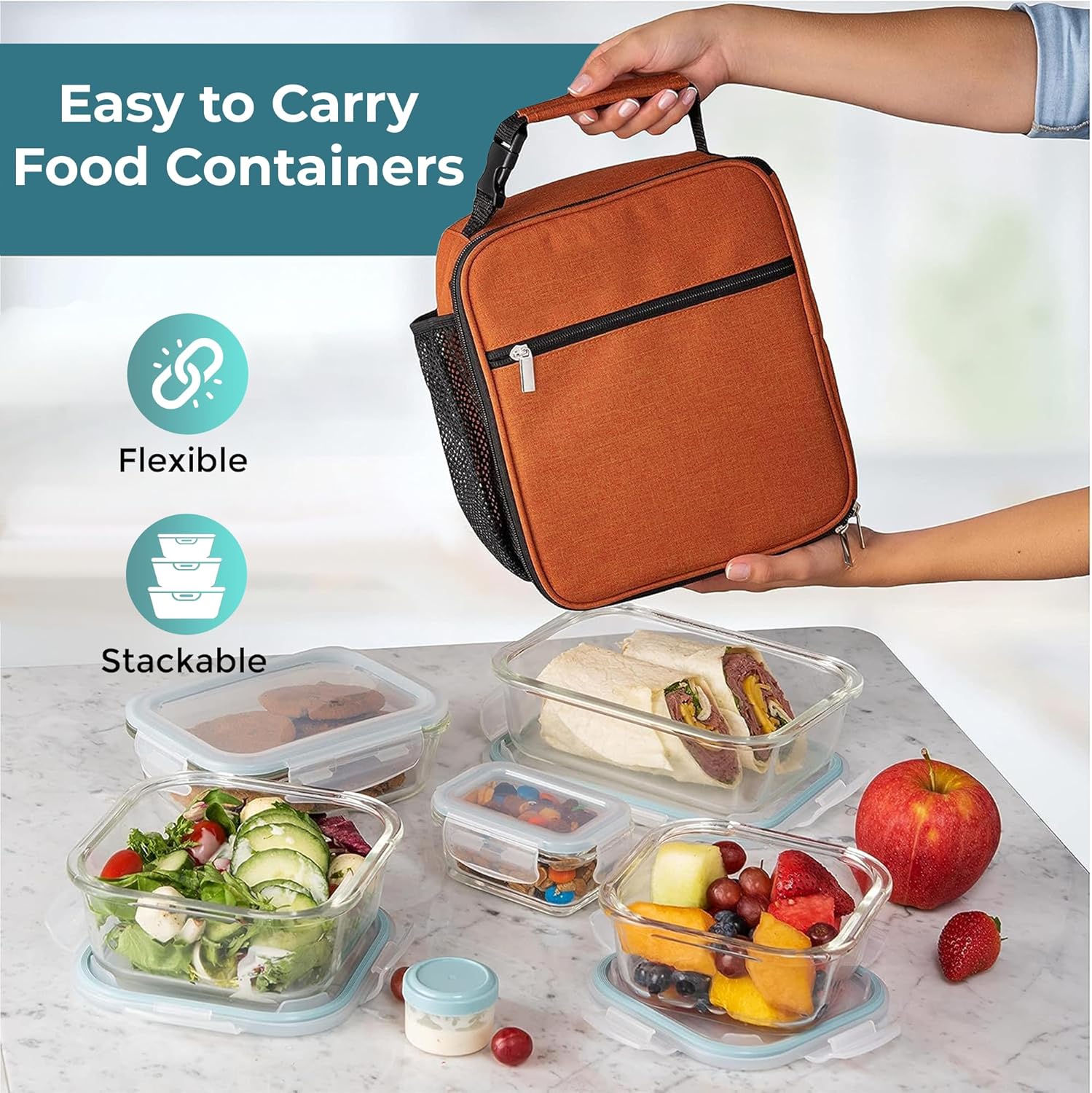 GlassSafe - 35-Piece Airtight Glass Storage Set