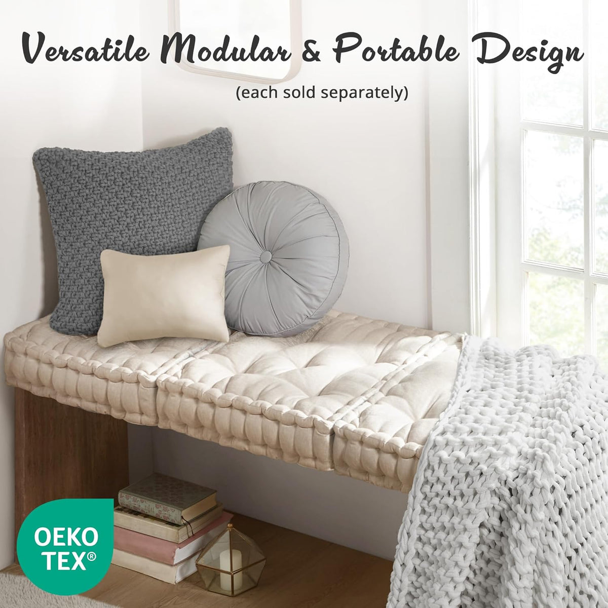 ZenComfort - Plush Chenille Floor Meditation Cushion