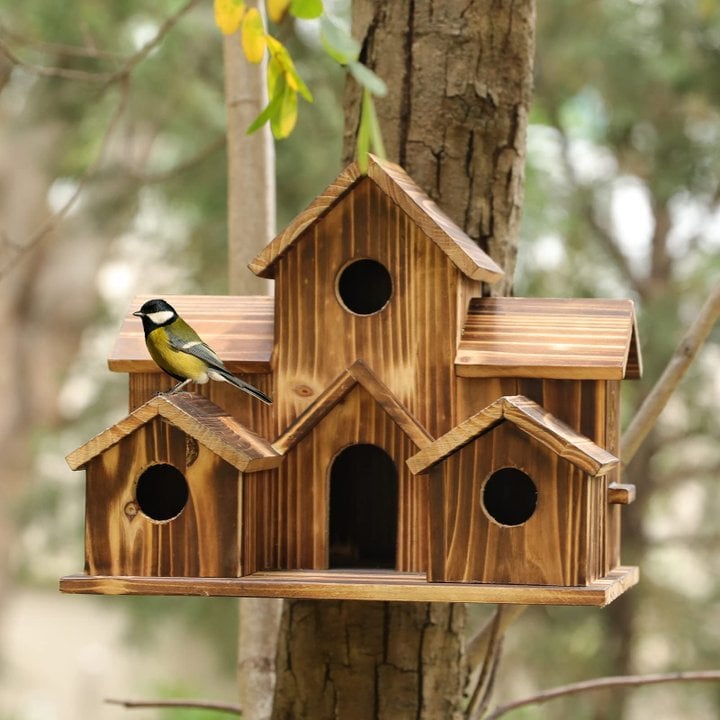 NatureNest - Handmade Wooden Birdhouse