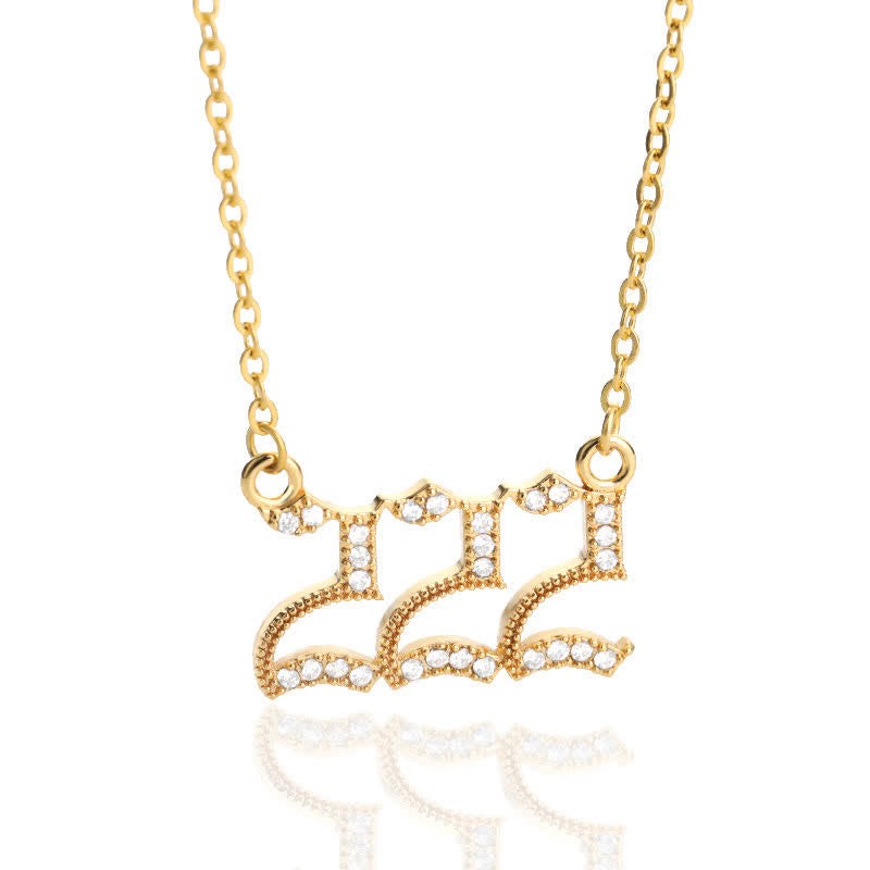 Zirconia - Angel Numbers Necklace for Women