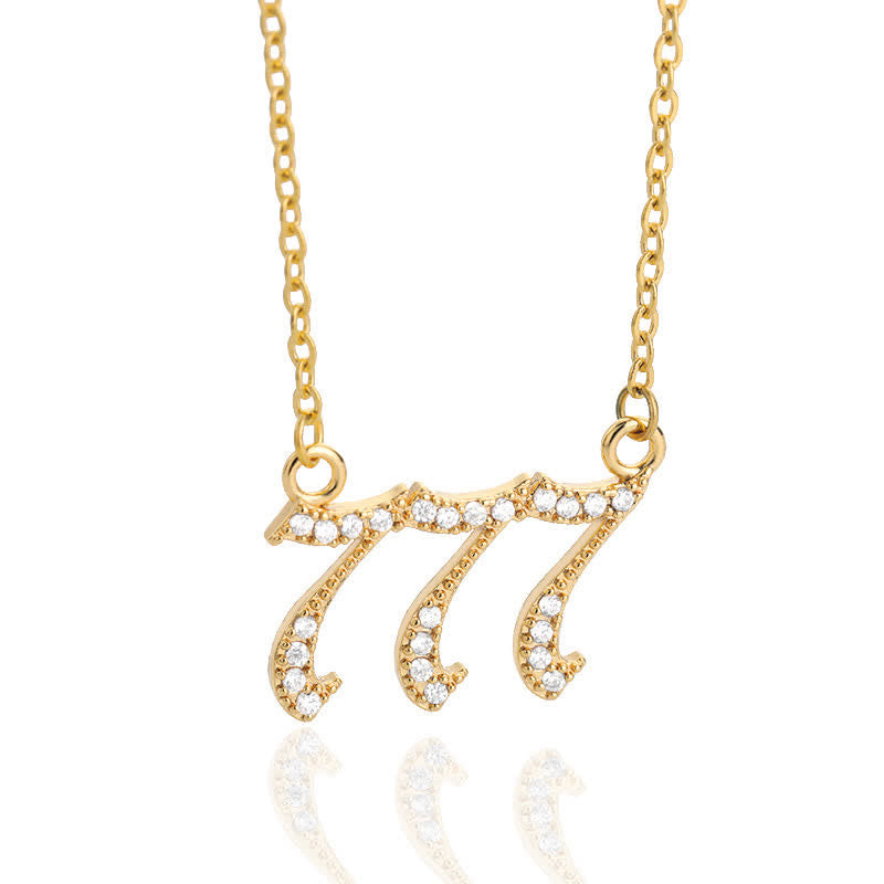 Zirconia - Angel Numbers Necklace for Women