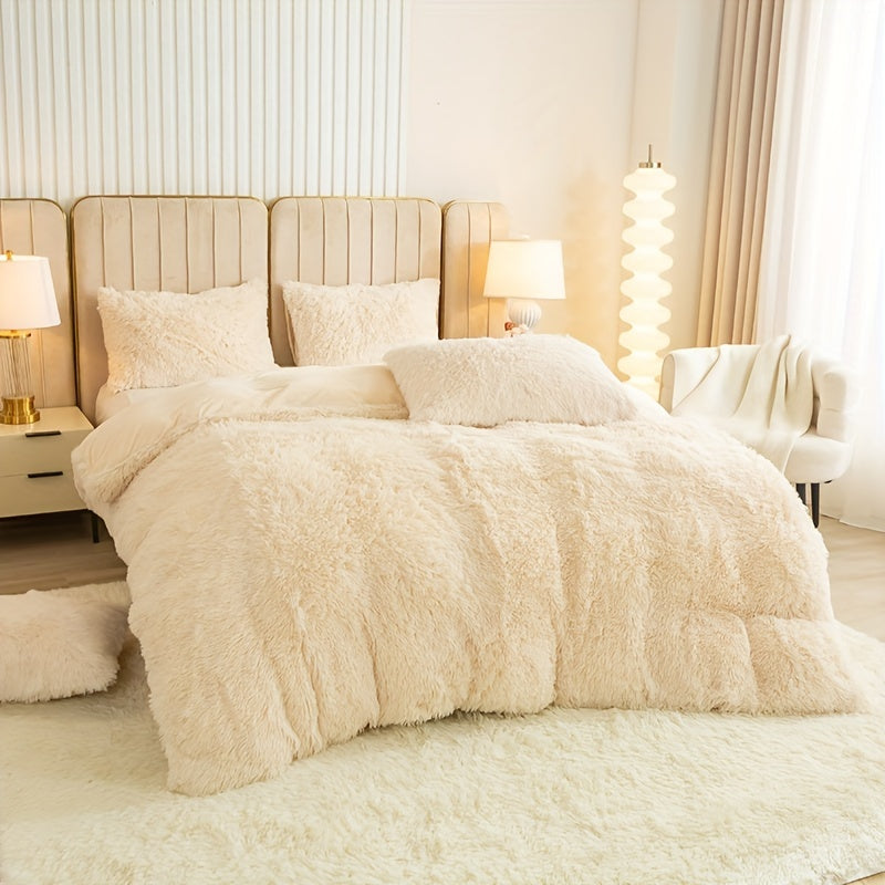 Ultra-Soft Plush Duvet Cover Set - Zipped