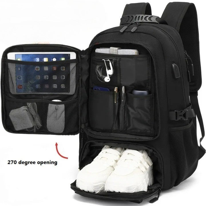 UrbanTrail Backpack - USB Charging Port and Large Capacity Travel Pack