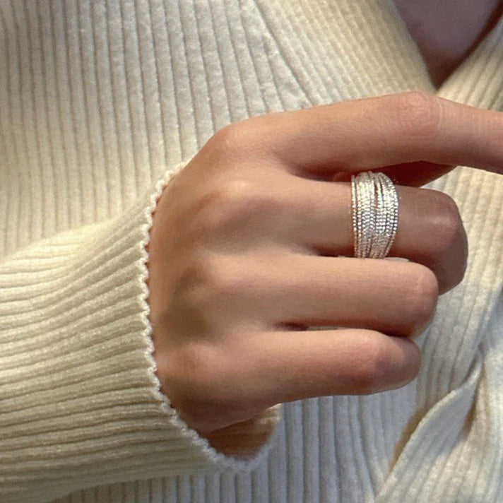 Isolde - Adjustable Layered Ring for Women