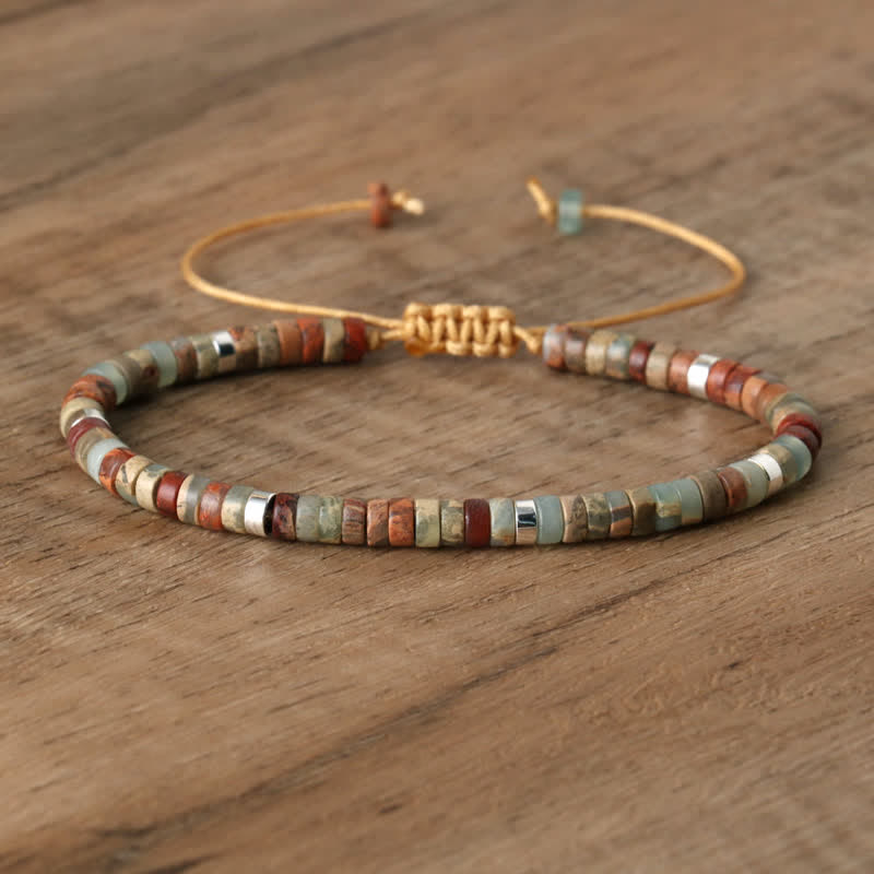 Seraphina - Braided Natural Stone Bead Bracelet for Women