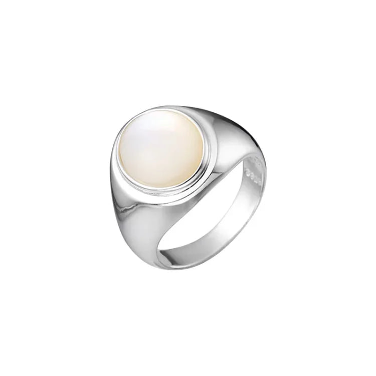 Isla - Pinctada Albina Sterling Silver Ring for Women