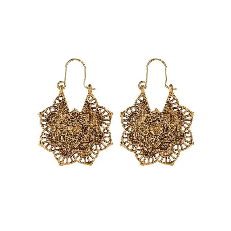 Isolde - Lotus Mandala Earrings for Women