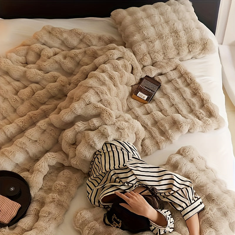 Rabbit Fleece Blanket - Soft & Durable Luxury