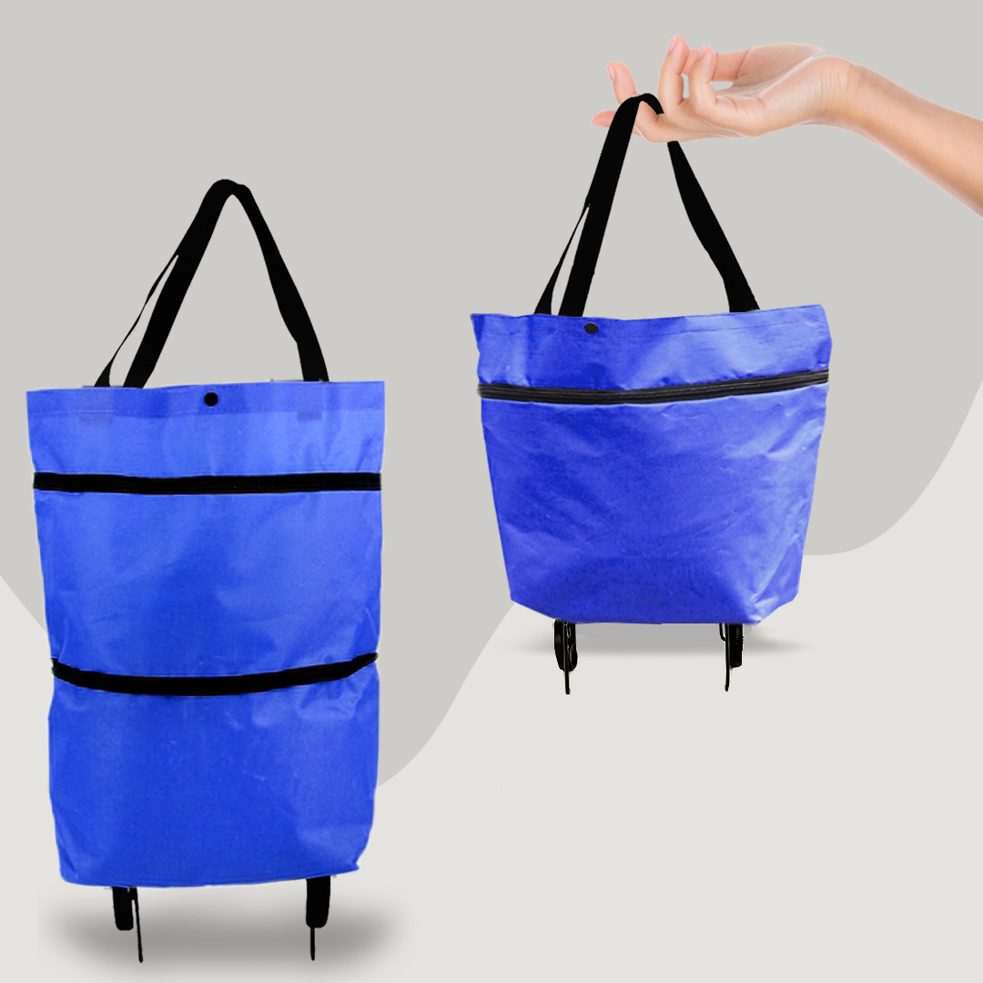 CarryFlex - Foldable 2-in-1 Shopping Bag with Wheels