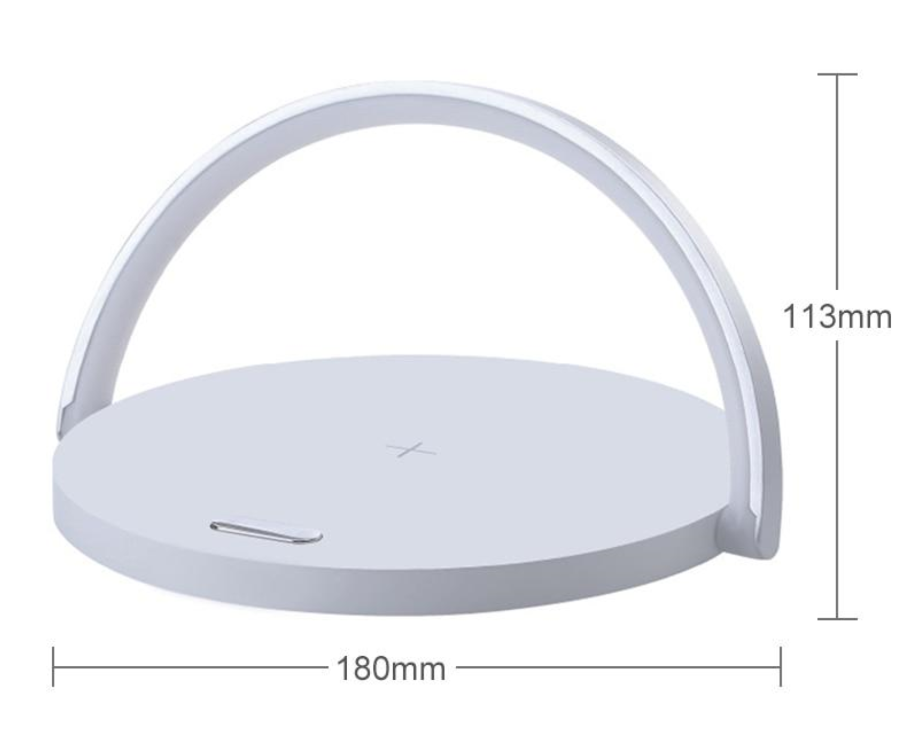 Bowlight Design - Stylish 3-in-1 Night Lamp with Qi Charger