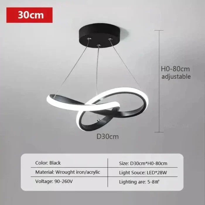 WaveGlow LED Ceiling Light – Stylish Modern Lamp