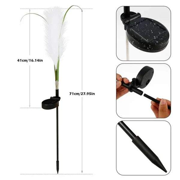 SunReed - Woven Reed Garden Light for Outdoor Spaces