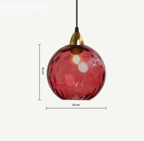 LumiSphere Pendant Light - Elegant Glass Globe Lamp