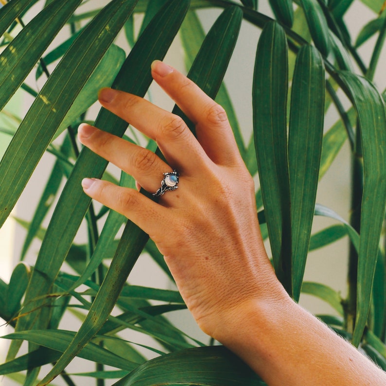 Iris Moonstone Statement Ring - A Bold Everyday Statement Piece