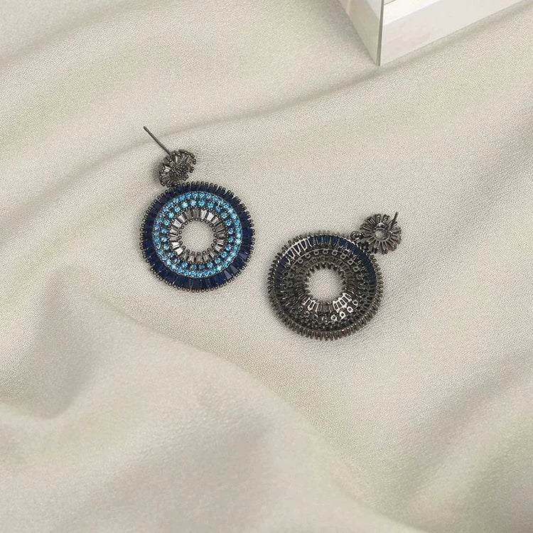 Silver Evil Eye Stud Earrings - Layla Sterling Silver Studs