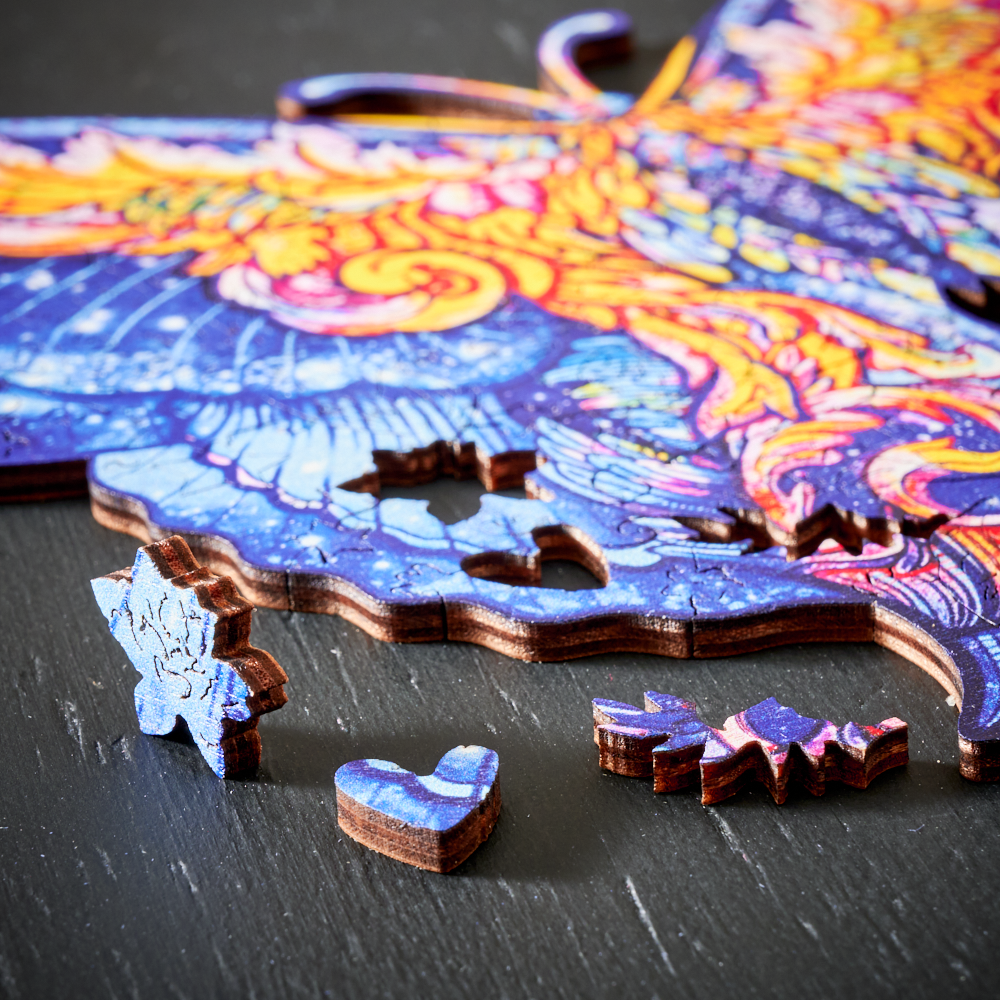 ColorCraft Puzzles - Premium Colorful Wooden Jigsaw Set