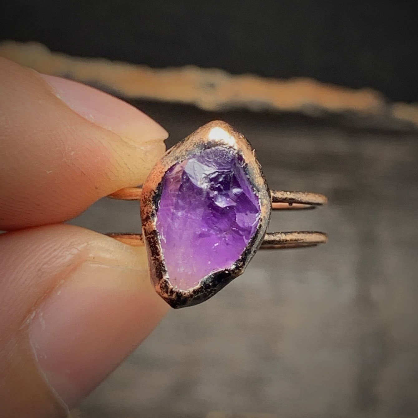 Selina - Natural Raw Birthstone Ring for Women